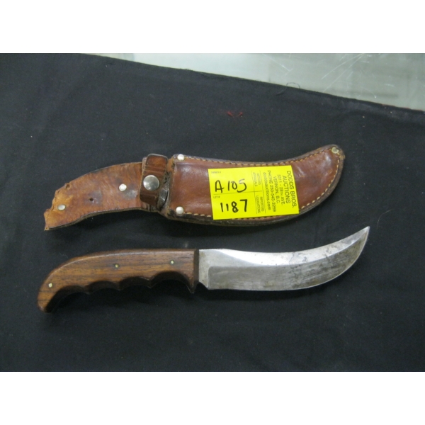 SKINNING KNIFE W/SHEATH