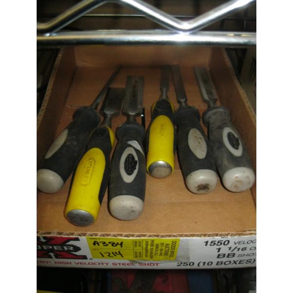 2 SETS OF WOOD CHISELS