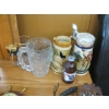 Image 4 : MISC. MINI CUCKOO CLOCK, AVON TANKARDS, BAROMETER, ETC.