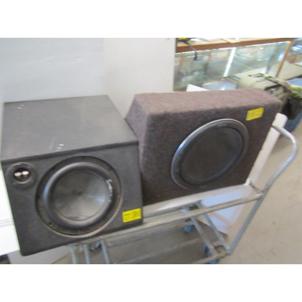 2 SUB SPEAKERS IN BOXES