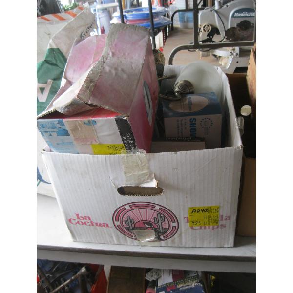 1 BOX OF ASST. LIGHT FIXTURES