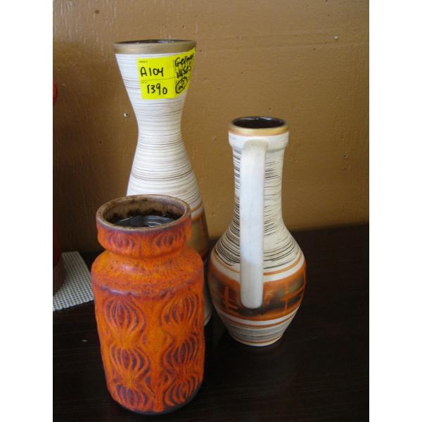 3 GERMAN VASES