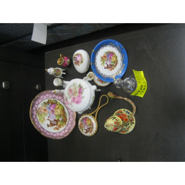 ASST. COLLECTABLE LIMOGES & OTHER SM. CHINAWARE