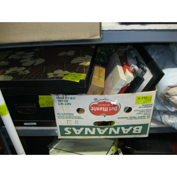 2 BOXES OF PICTURES, ETC.