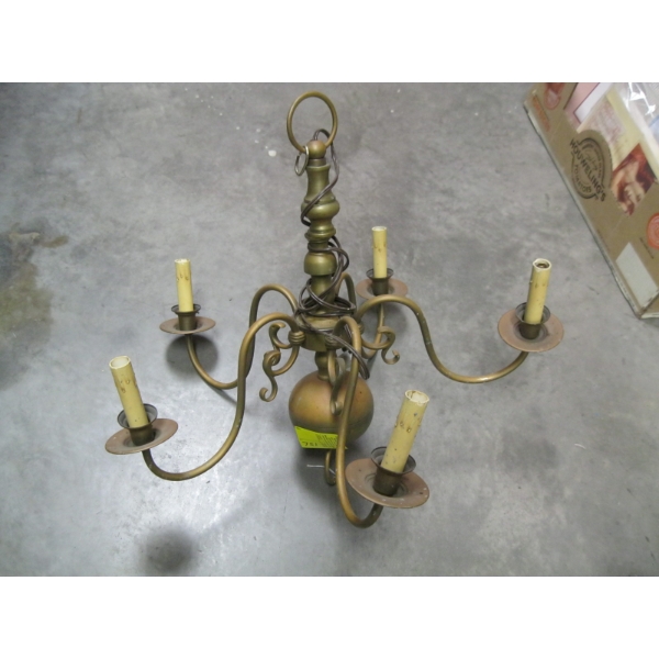 BRASS  HANGING CHANDELIER