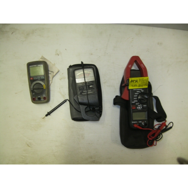 CIRCUIT TEST MULTI METER & 2 CLAMP METERS