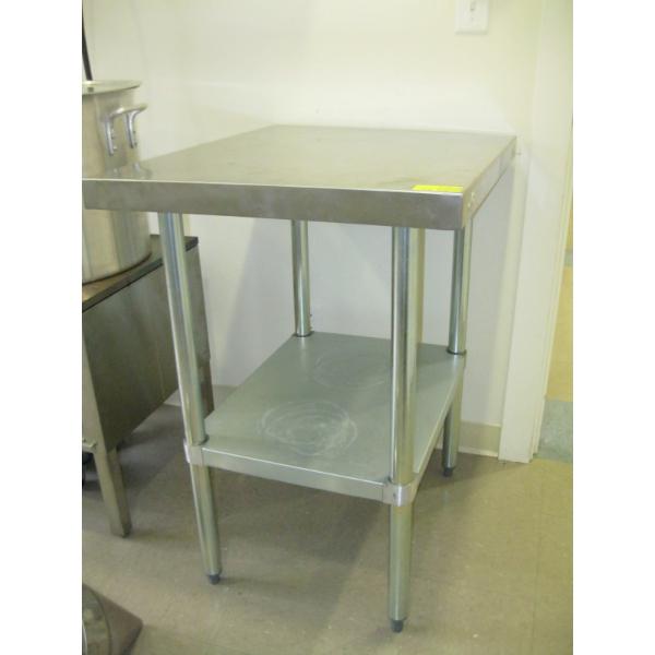 STAINLESS STEEL TABLE, APPROX. 30"X24"  