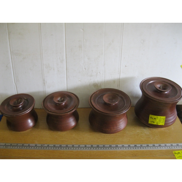 POTTERY CANNISTER SET