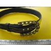 Image 2 : LEATHER BELT W/CHAIN BUCKLE