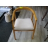 Image 1 : LIGHT UPHOLSTERED WOOD FRAMED DINING CHAIR