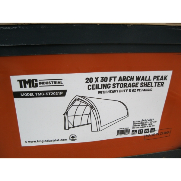 TMG INDUSTRIAL 20'X30 ARCHWELL PEAK STORAGE SHELTER