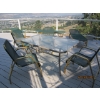 Image 2 : GREEN & BRASS LOOK PATIO FURNITURE - LOUNGE CHAIRS, CHAIRS, ETC.