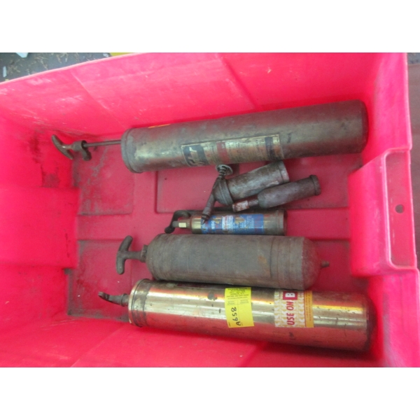COLLECTION OF VINTAGE FIRE EXTINGUISHERS