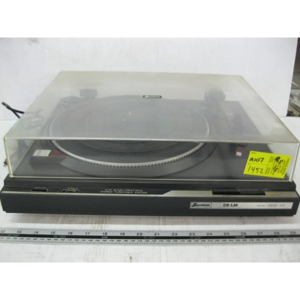 "AS IS" SPECTRUM DB-LM STEREO TURNTABLE SYSTEM