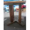 Image 2 : ROUND OAK SINGLE PEDESTAL TABLE W/LG. LEAF