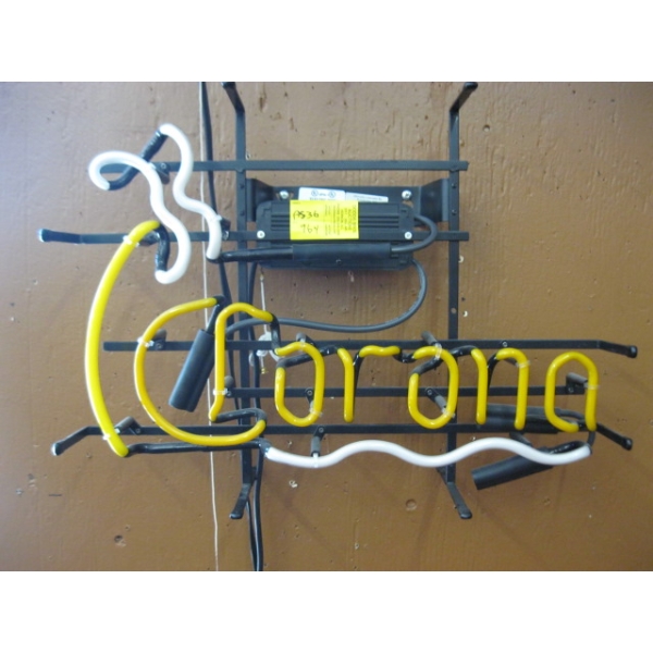 VINTAGE NEON CORONA SIGN