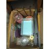 Image 2 : BIN OF MISC. VASES, CANNISTERS, PICTURE FRAME, ETC.