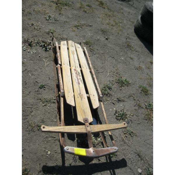 METAL & WOOD SLEIGH