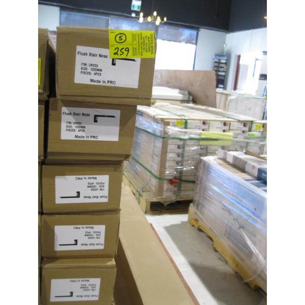 5 BOXES OF FLUSH STAIR NOSE