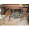 Image 3 : WOOD CABINET TREADLE SEWING MACHINE