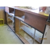 Image 3 : LG. COUNTER UNIT W/GLASS FRONT, SHELVES - LIGHTED