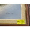 Image 2 : FRAMED PAINTING "THE MOUNTAIN & CABIN" BY R. SCOTT