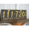 Image 4 : 3 BC LICENCE PLATES, 1947, 1949 & 1950