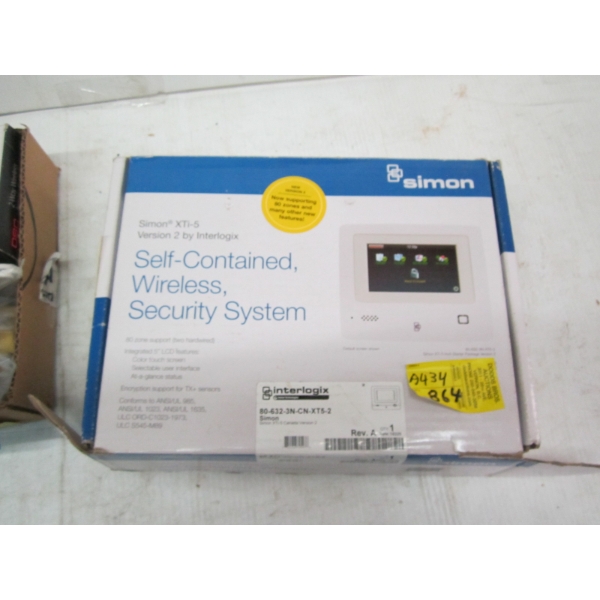 SELF CONTAINER WIRELESS SECURITY SYSTEM IN BOX, 2 WAY ARMING STATION ETC.
