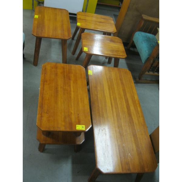 5 PIECE COFFEE & END TABLE SET