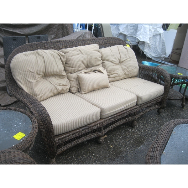PATIO SOFA, WICKER LIKE
