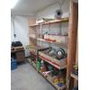 Image 2 : LG. WOODEN SHELF UNIT, APPROX. 9'X7'