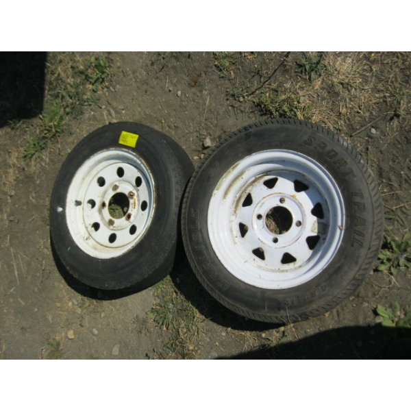 2 TRAILER TIRES - 4.80X12