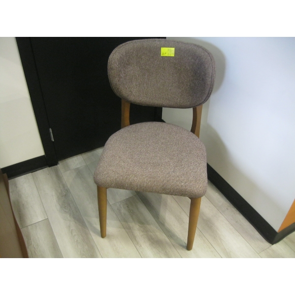 WOOD FRAMED UPHOLSTERED DINING CHAIR