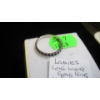 Image 2 : LADIES 10KT WHITE GOLD RING W/BLUE SM. STONES, SZ 7