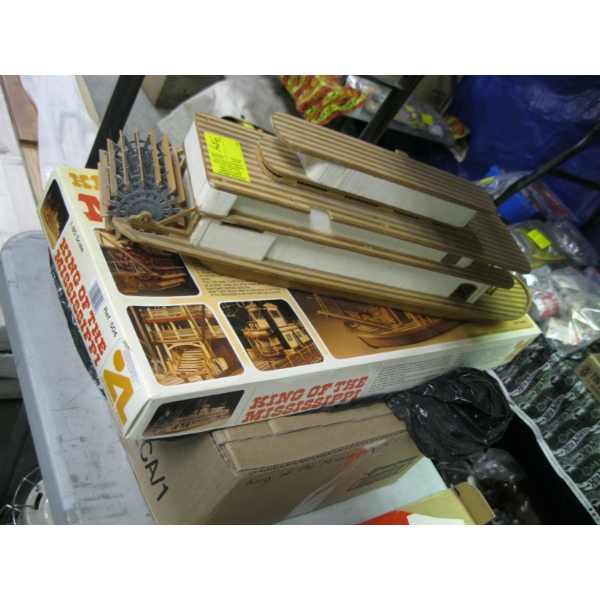 KING OF THE MISSISSIPPI WOODEN MODEL - PARTIALLY MADE