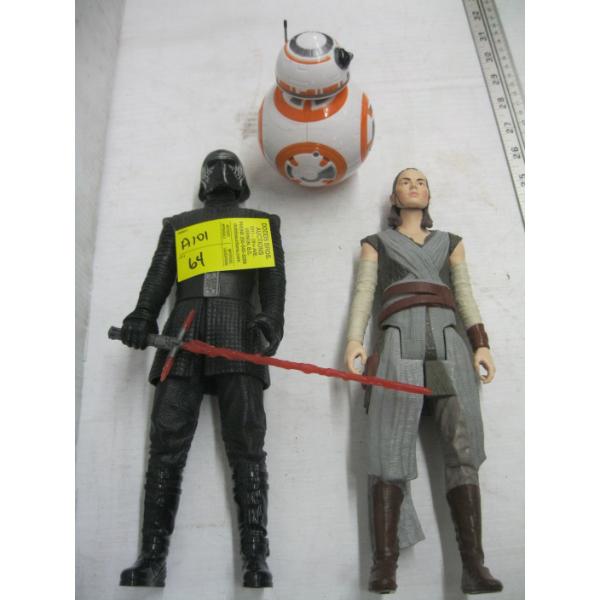 3 STAR WARS FIGURINES