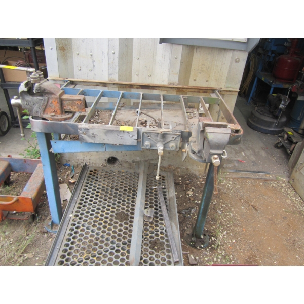 WELDING TABLE W/2 VISES & BENDER