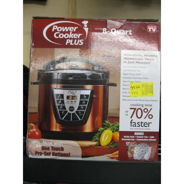 8 QT PRESSURE COOKER POWER COOKER PLUS