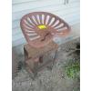 Image 1 : SPRING LOADED CAST IRON TRACTOR SEAT STOOL
