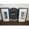 Image 1 : 2 FRAMED PICTURES & A LG. CLOCK