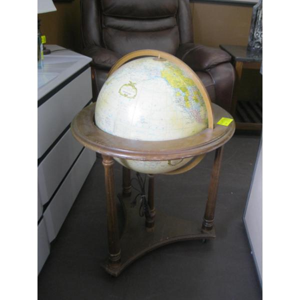 LG. GLOBE ON STAND