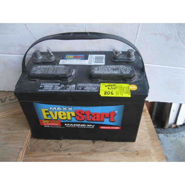 EVERSTART BATTERY MARINE RV - DATED 8/15