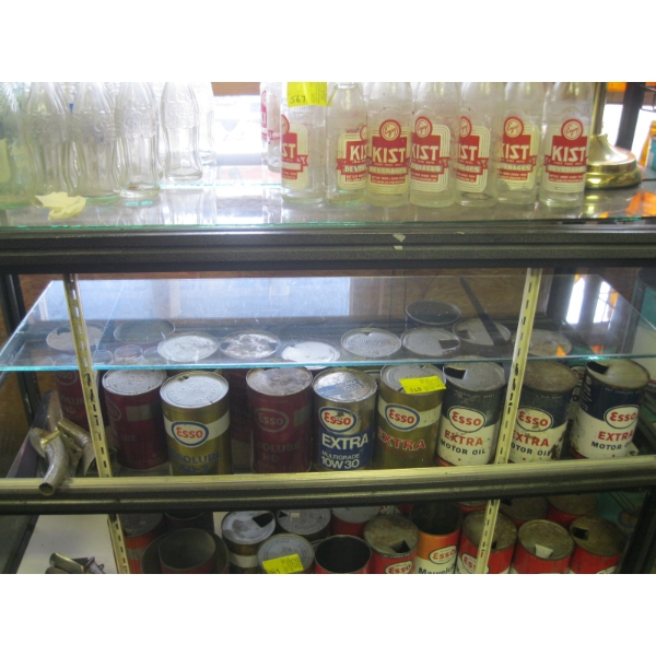 ESSO OIL TINS & 3 SPOUTS