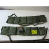 Image 1 : 2 VINTAGE MILITARY 30 CALIBER AMMO BELTS - CAL 30 BALL M2 - 8 ROUND FULL CLIPS