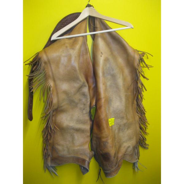 PAIR OF LEATHER CHAPS