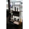 Image 1 : SINGLE DRAWER MULTI SHELF METAL & WOOD SHELF UNIT