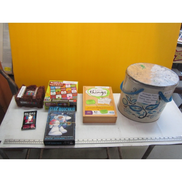 MISC. JIGSAW PUZZLE, GAME PIECES, GAMES, ETC.