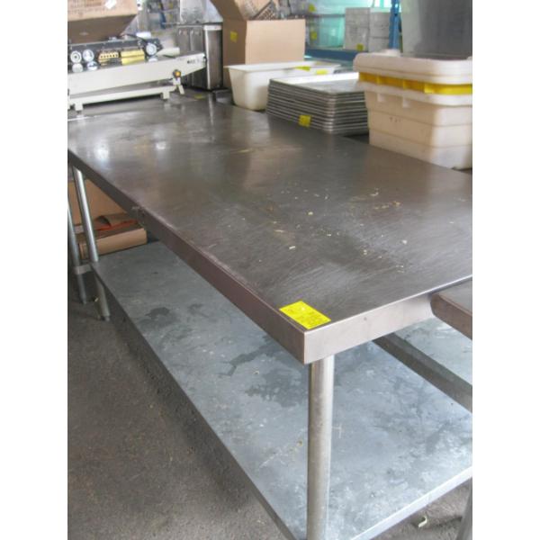 STAINLESS STEEL TABLE W/LOWER SHELF