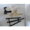 Image 5 : 2 PLASTIC CONTAINERS OF HOOKS, PICTURE HOLDERS, PLATE HOLDERS, ETC.