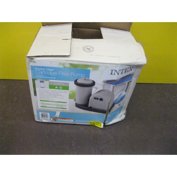 INTEX CRYSTAL CLEAR CARTRIDGE FILTER POOL PUMP
